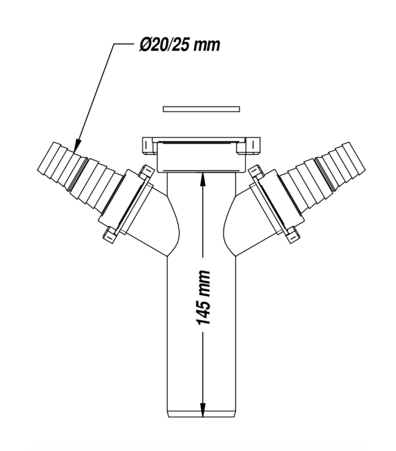 Lira 2 Way Fitting For Dishwasher Washing Machine